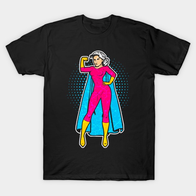 Superhero Woman T-Shirt by Mila46